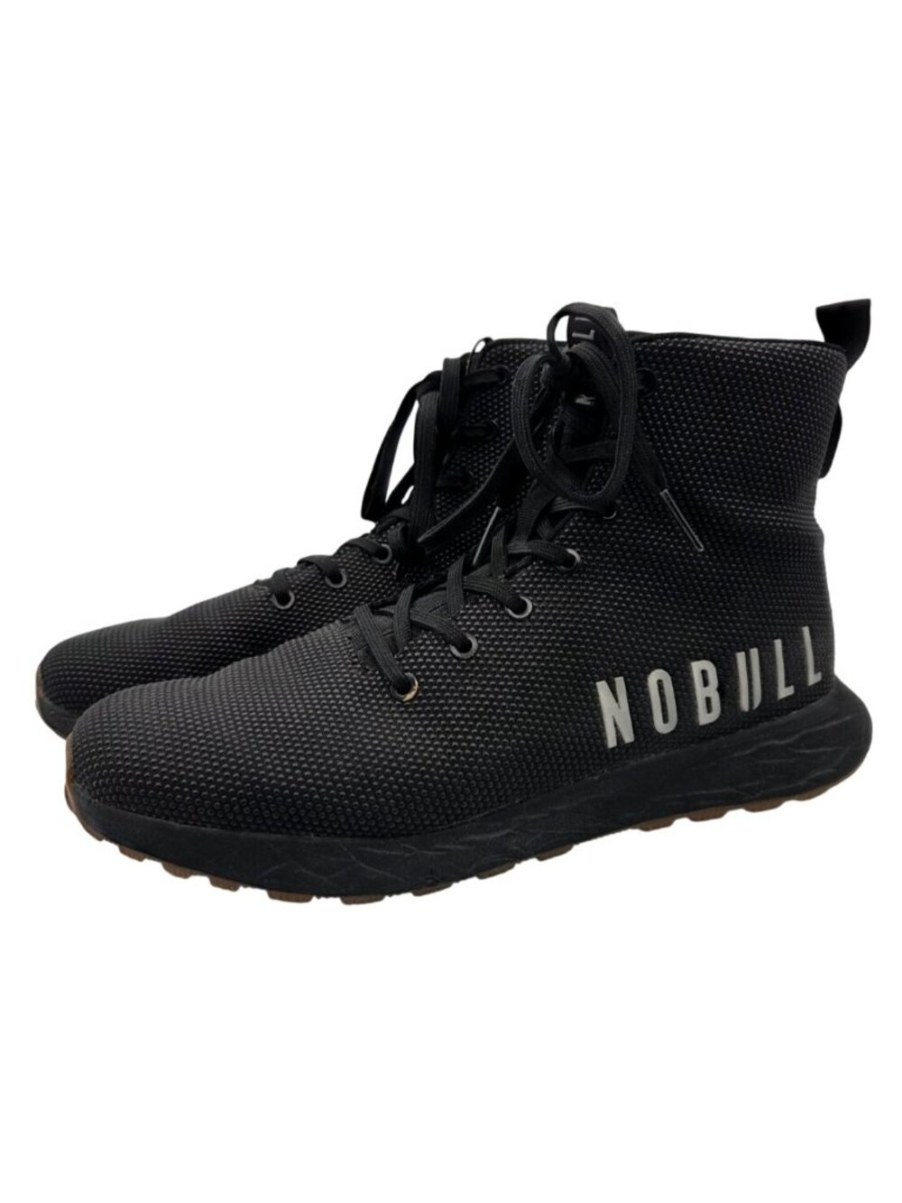 Nobull Outwork Trainer Superfabric High Top Mens 10½ Workout Gym Shoes Black Gum